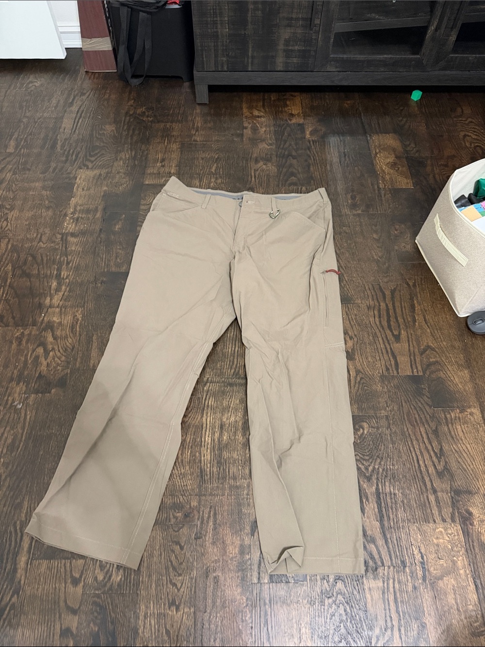 Ascend Men's Khaki Travel Utility Pants - Lightweight Comfort - 40/30